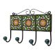 Green Floral Ceramic Tiles Hooks-472